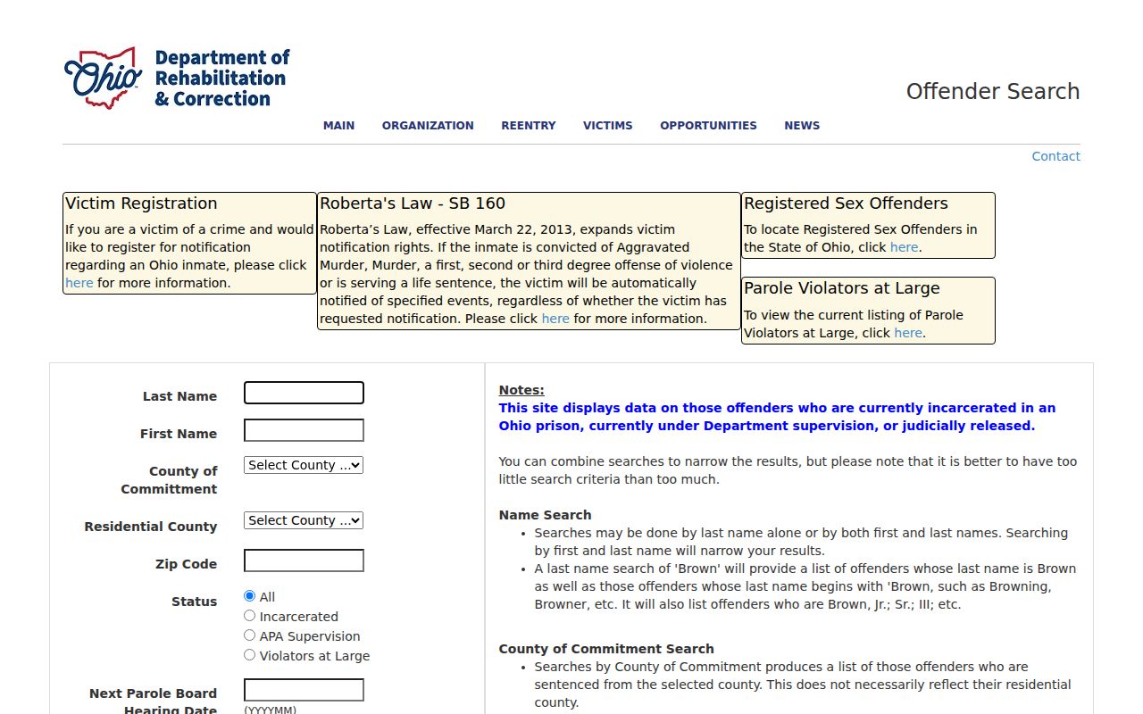 Concord Township residents directory Ohio offender search
