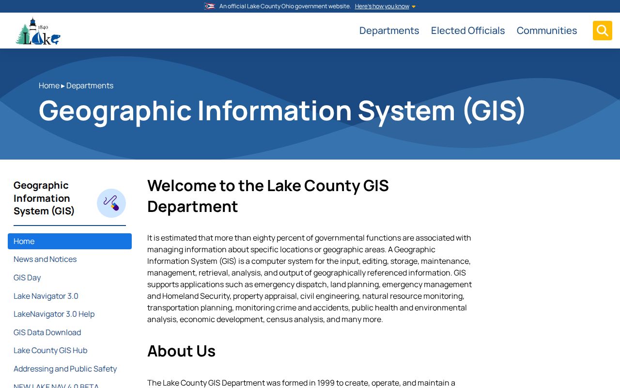 Concord Township street directory Lake County GIS maps and parcel data